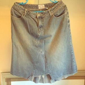 Blue jean skirt